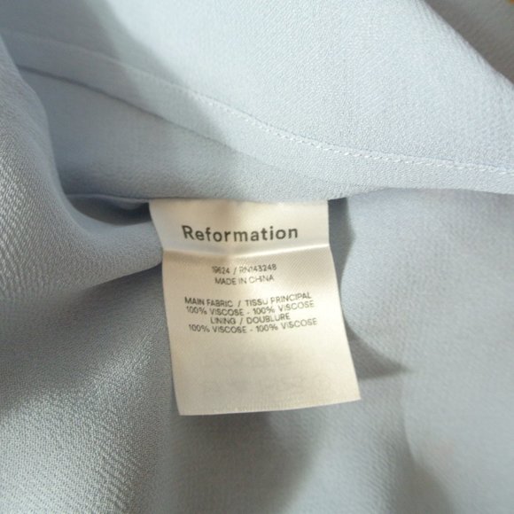 NEW Reformation Cammi Long Sleeve Mini Dress size 8 #1410 - Picture 10 of 11